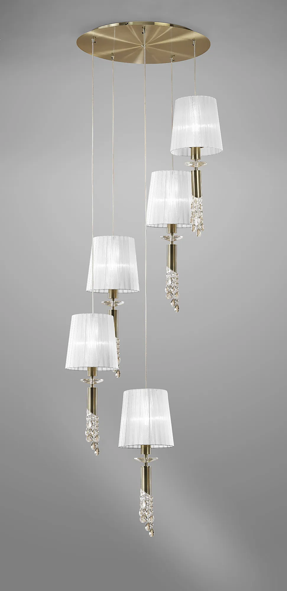Tiffany Antique Brass-White Crystal Ceiling Lights Mantra Statement Crystal Fittings Tiffany Antique Brass-White Crystal Ceiling Lights Mantra Statement Crystal Fittings